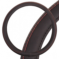 Оплетка SKYWAY Art-8 M Черная экокожа